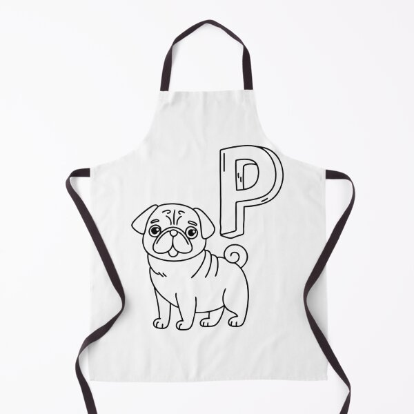 Item preview, An illustration of letter P stand for pug designed and sold by rasagamastore.