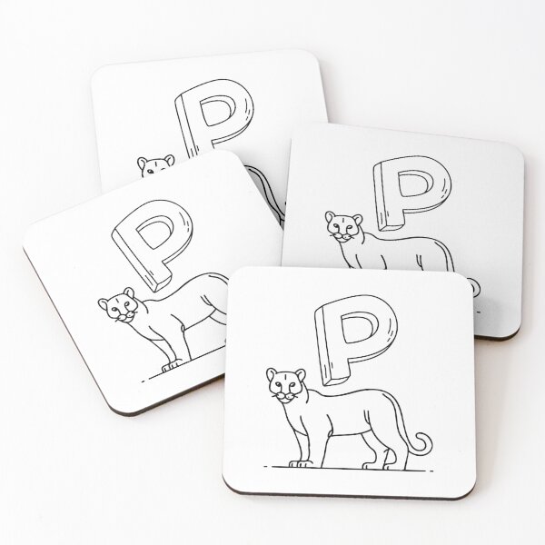Item preview, An illustration of letter P stand for puma designed and sold by rasagamastore.