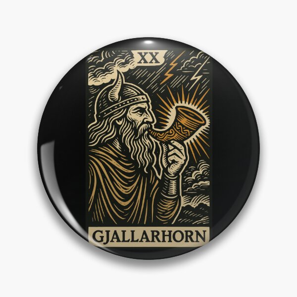 Artikelvorschau, Das Horn von Heimdall – Tarotkarte „Wikinger-Prophezeiung“ entworfen und verkauft von BRU Design.