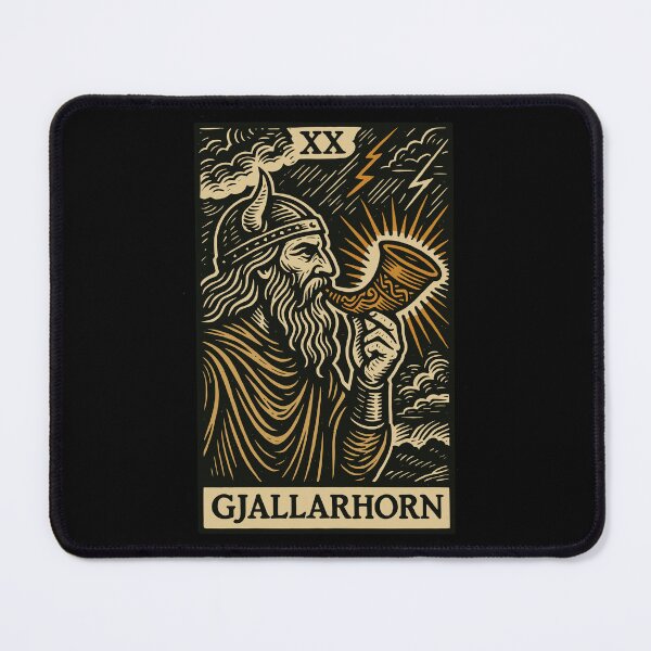 Item preview, The Horn of Heimdall – Viking Prophecy Tarot Card designed and sold by BRU Design.