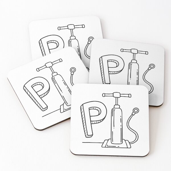 Item preview, An illustration of letter P stand for pump designed and sold by rasagamastore.