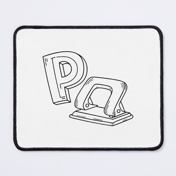 Item preview, An illustration of letter P stand for puncher designed and sold by rasagamastore.