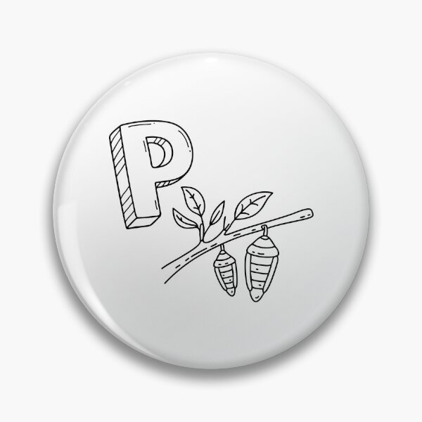 Item preview, An illustration of letter P stand for pupa designed and sold by rasagamastore.