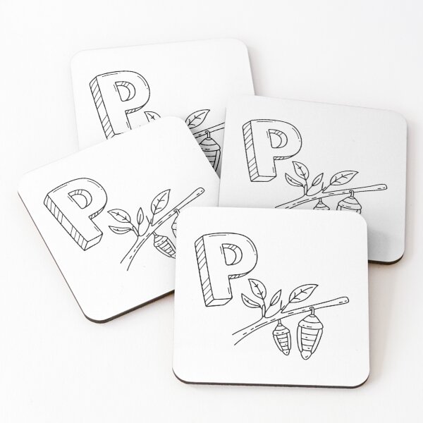 Item preview, An illustration of letter P stand for pupa designed and sold by rasagamastore.