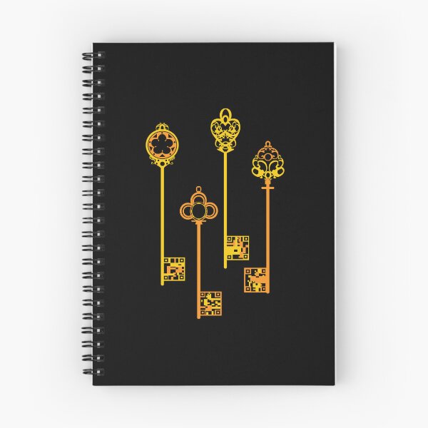 Item preview, Unlocking Secrets: Vintage Hand-Drawn Keys with QR Codes designed and sold by Starpuffdesign.