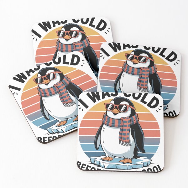 Item preview, I Was Cold Before It Was Cool Funny Penguin Winter T-Shirt Gift designed and sold by podlook.