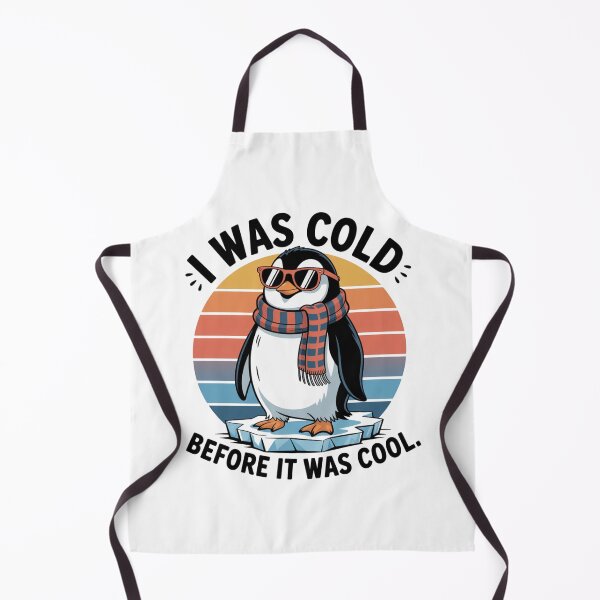 Item preview, I Was Cold Before It Was Cool Funny Penguin Winter T-Shirt Gift designed and sold by podlook.