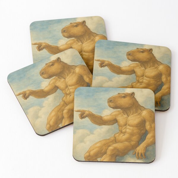 Item preview, Capybara Renaissance art designed and sold by CharmingChains.
