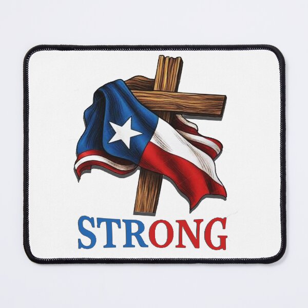 Item preview, Strong Texas flag cross christian texas pride 2025 designed and sold by waikibi ⭐⭐⭐⭐⭐.