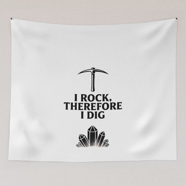 Item preview, I Rock, Therefore I Dig designed and sold by SignumShop.