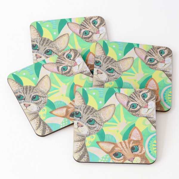 Item preview, Curious cats designed and sold by Studio58Anna.