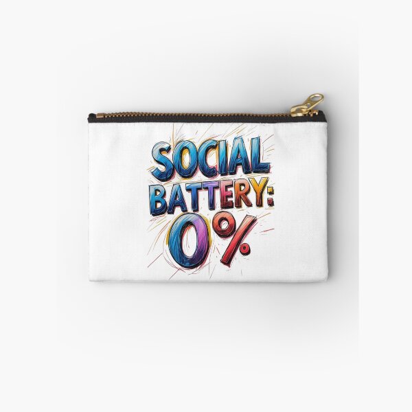 Item preview, Social battery: 0% designed and sold by Design_Your_Day.