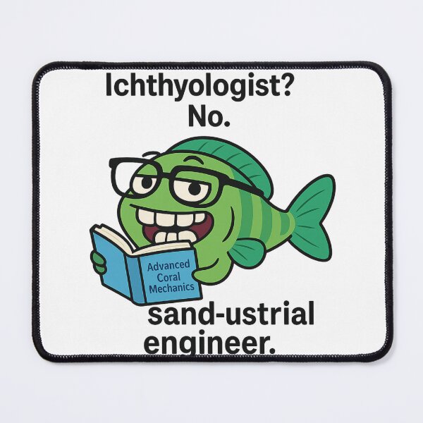 Item preview, Parrot Fish Cartoon – Nerdy Tropical Fish designed and sold by DamioPolArt.