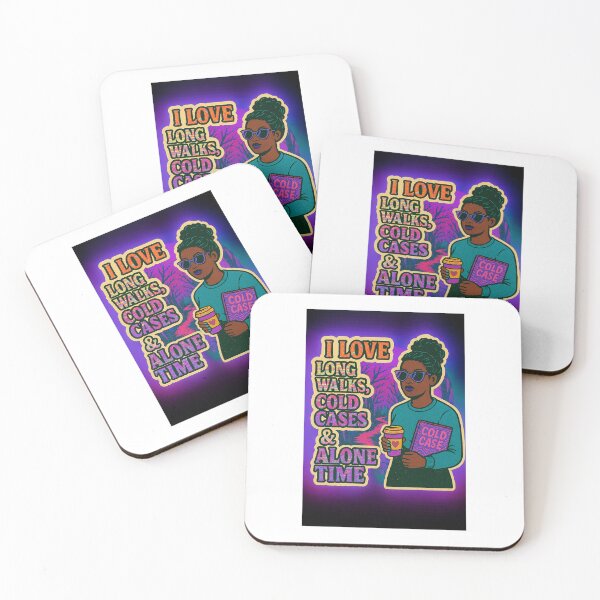 Item preview, I love long walks, cold cases & alone time designed and sold by MessyBunInk.