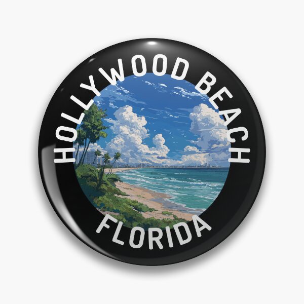 Item preview, Hollywood Beach – Florida (with White Text) designed and sold by VelvetRoom.