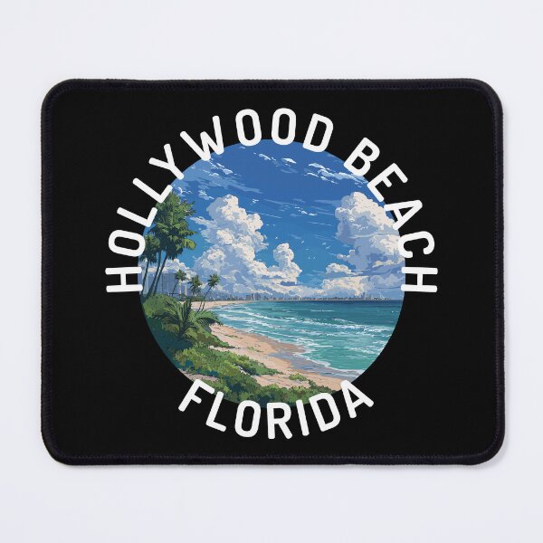 Item preview, Hollywood Beach – Florida (with White Text) designed and sold by VelvetRoom.
