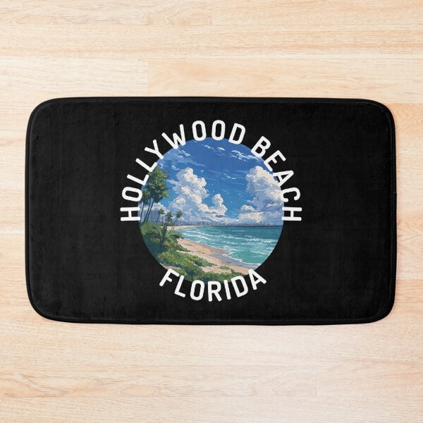 Item preview, Hollywood Beach – Florida (with White Text) designed and sold by VelvetRoom.