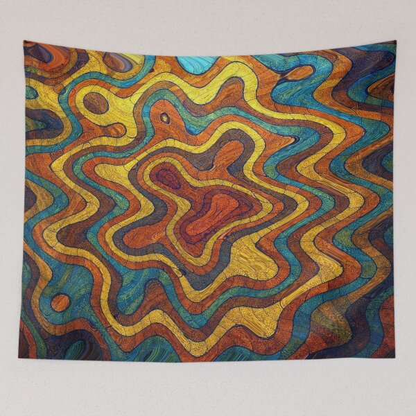 Item preview, Play of colors of flowing lines designed and sold by Sigtrix.