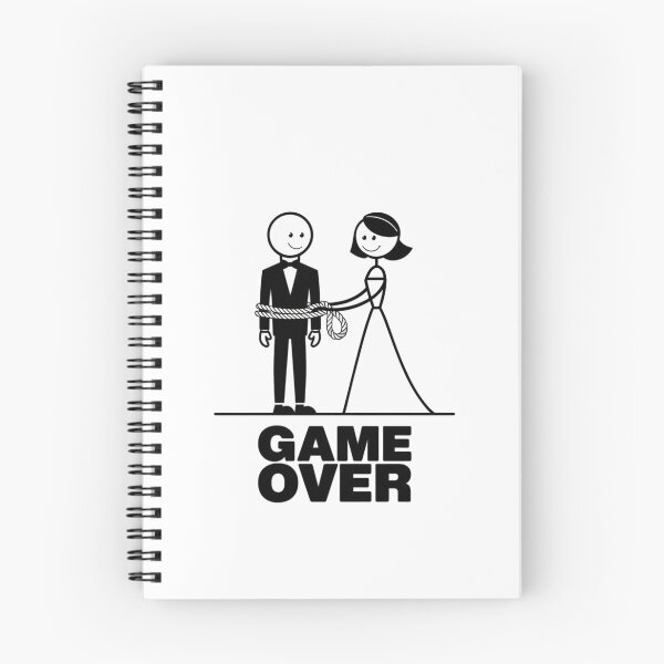 Item preview, Modern Trendy Funny Wedding Game Over Just Married designed and sold by SOUFIANE1991.
