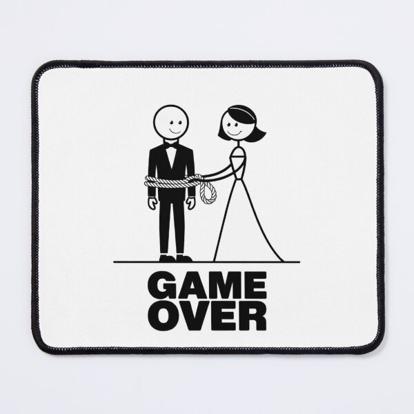 Item preview, Modern Trendy Funny Wedding Game Over Just Married designed and sold by SOUFIANE1991.
