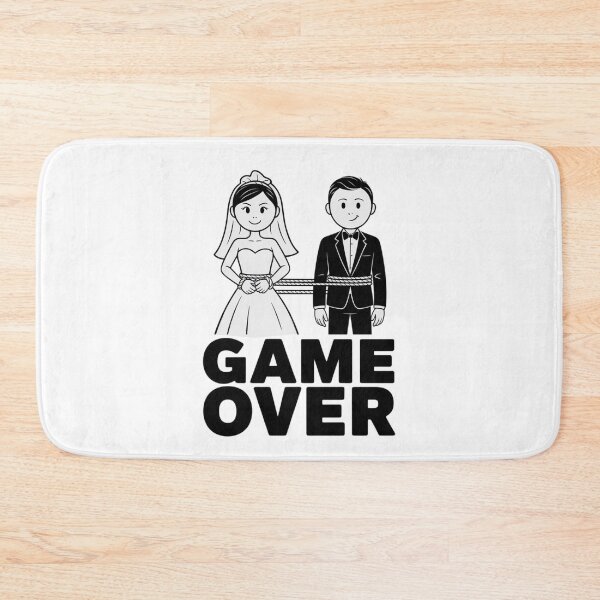 Item preview, Modern Trendy Funny Wedding Game Over Just Married designed and sold by SOUFIANE1991.