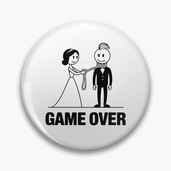 Item preview, Modern Trendy Funny Wedding Game Over Just Married designed and sold by SOUFIANE1991.