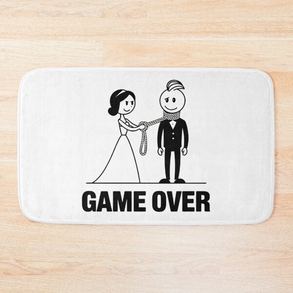 Item preview, Modern Trendy Funny Wedding Game Over Just Married designed and sold by SOUFIANE1991.