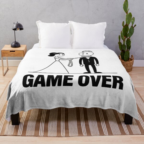 Item preview, Modern Trendy Funny Wedding Game Over Just Married designed and sold by SOUFIANE1991.