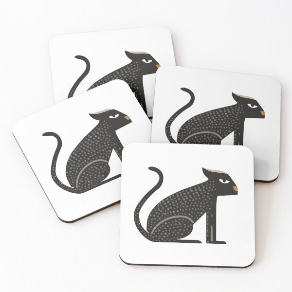 Item preview, Tribal Folk Art Panther Illustration (Neutral Tones) designed and sold by WIKKI-White.