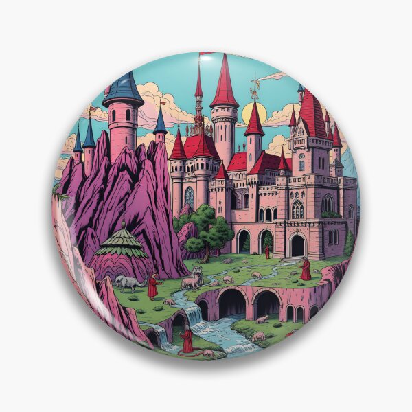 Artikelvorschau, Fantasy-Schlosslandschaft - Märchen-Pop-Art entworfen und verkauft von AbdS07.