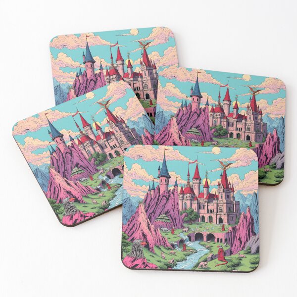 Item preview, Fantasy Castle Landscape - Fairy Tale Pop Art designed and sold by AbdS07.