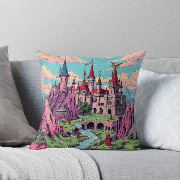Item preview, Fantasy Castle Landscape - Fairy Tale Pop Art designed and sold by AbdS07.