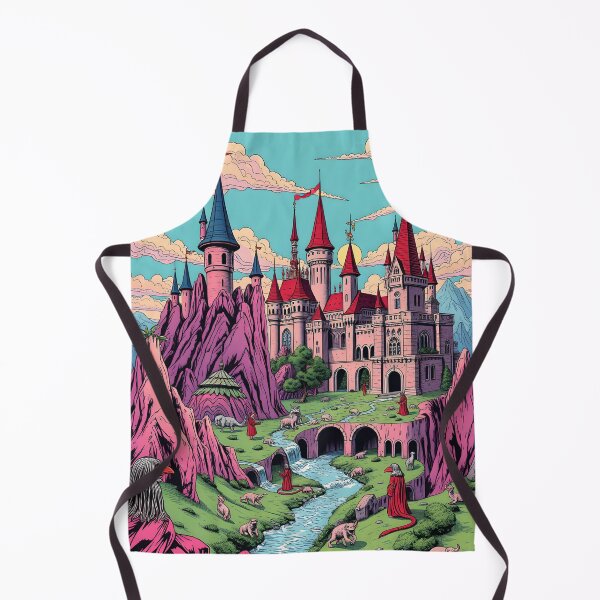 Item preview, Fantasy Castle Landscape - Fairy Tale Pop Art designed and sold by AbdS07.