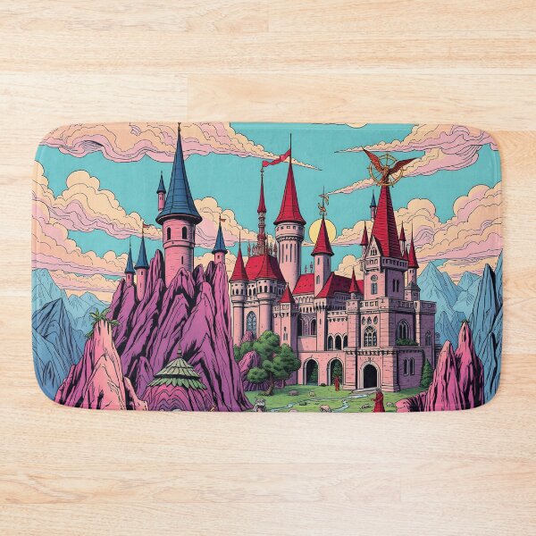 Item preview, Fantasy Castle Landscape - Fairy Tale Pop Art designed and sold by AbdS07.