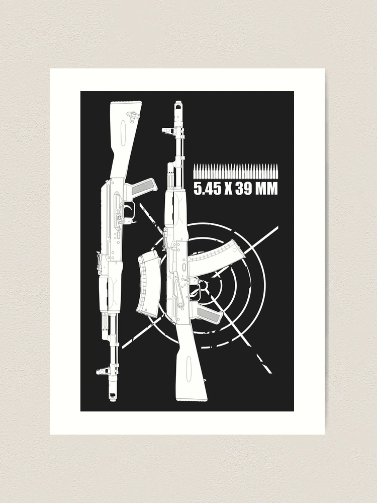 AK-74 Kalashnikov Assault Rifle (two sides)