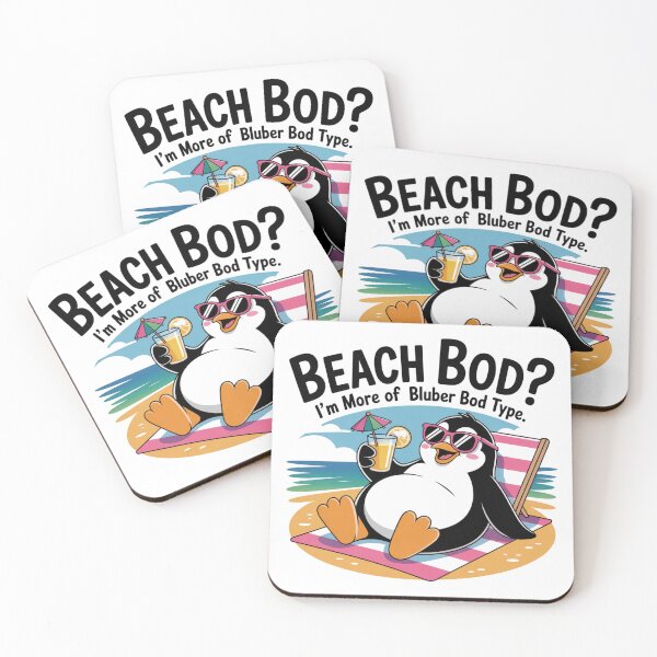 Item preview, Beach Body I’m More of a Blubber Bod Type,  Funny Penguin Beach Body Shirt – Blubber Bod Type Humor Tee – Body Positivity Animal Sticker  designed and sold by podlook.