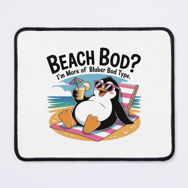 Item preview, Beach Body I’m More of a Blubber Bod Type,  Funny Penguin Beach Body Shirt – Blubber Bod Type Humor Tee – Body Positivity Animal Sticker  designed and sold by podlook.