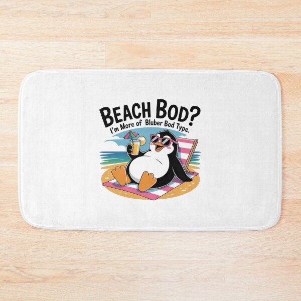 Item preview, Beach Body I’m More of a Blubber Bod Type,  Funny Penguin Beach Body Shirt – Blubber Bod Type Humor Tee – Body Positivity Animal Sticker  designed and sold by podlook.