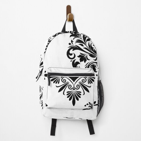 Item preview, Elegant Thai Damask Pattern, Classic Black & White Ornament designed and sold by Dailyprintstyle.