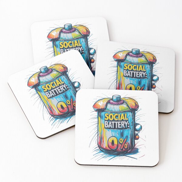 Item preview, Social battery: 0% designed and sold by Design_Your_Day.