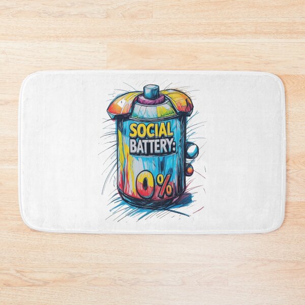Item preview, Social battery: 0% designed and sold by Design_Your_Day.