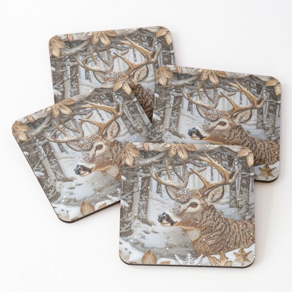 Item preview, Young deer in the snowy forest designed and sold by MargaretWiktor.