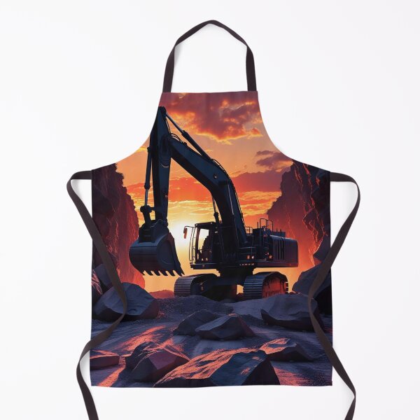Item preview, Escavator in a cave  designed and sold by Silvia Galliani.