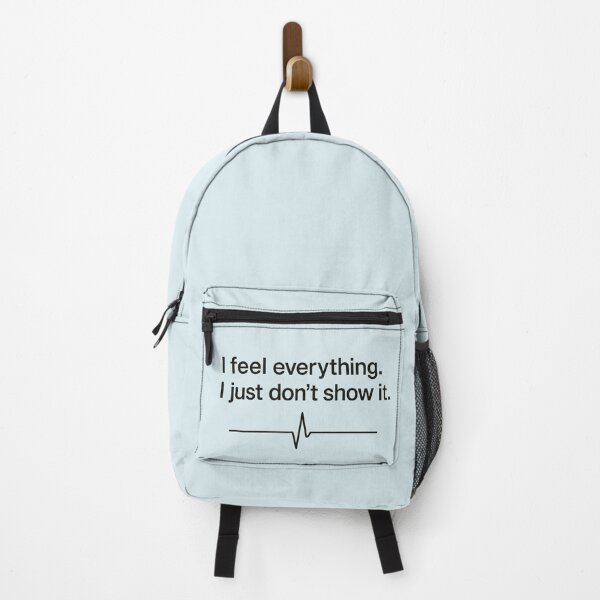 Item preview, I feel everything, I just don't show it - Minimalist Quote designed and sold by notokstudio.