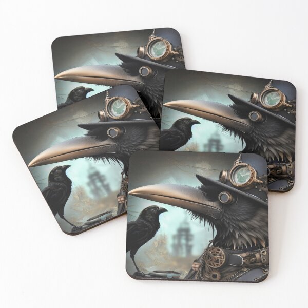 Item preview, Steampunk Crow 3 designed and sold by ArtRatNina.