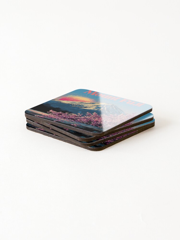 Thumbnail 4 of 5, Coasters (Set of 4), Mount Fuji designed and sold by Rtymer.