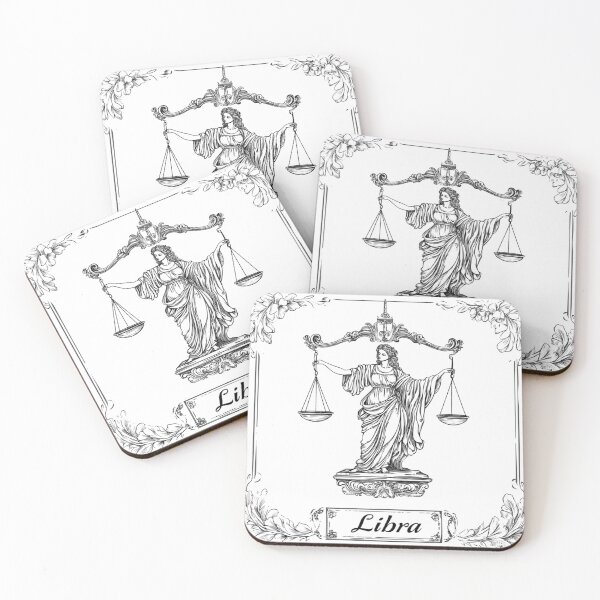 Item preview, Libra Zodiac Sign | Minimalist Line Art Astrology Design designed and sold by Inkora-Art.