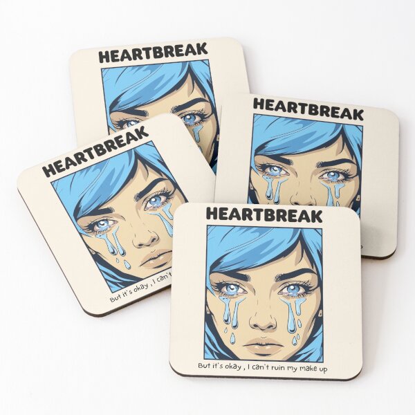 Item preview, Heartbreak in Blue – Pop Art Crying Girl Aesthetic designed and sold by GracefulPODshop.