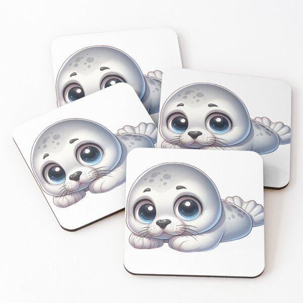Item preview, Chubby Baby Seal - Cute Cartoon Ocean Animal designed and sold by Confuzz1ed.