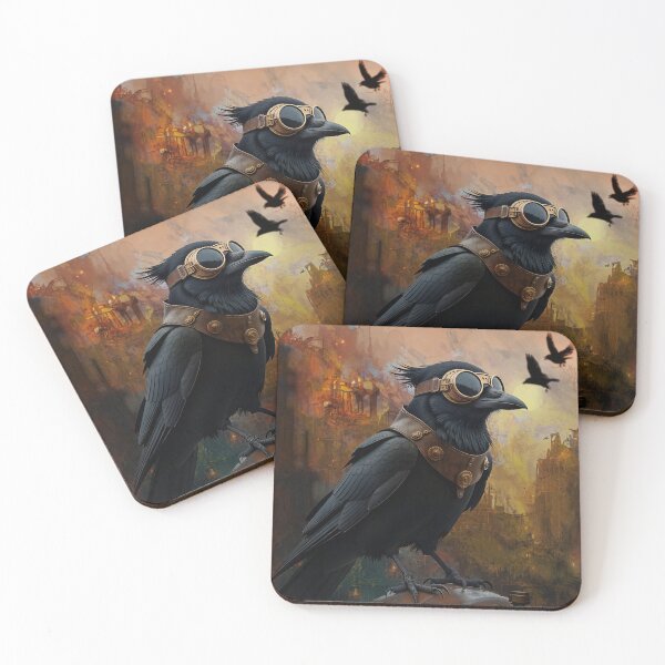 Item preview, Steampunk Crow 4 designed and sold by ArtRatNina.